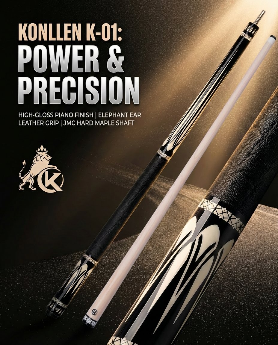 konllen_Lion's tweet image. KONLLEN K-01 – Power + precision. Piano finish | Elephant ear grip | JMC hard maple shaft. Built for champions. 🎱#KONLLEN #K01 #CueSports
👉 amazon.com/dp/B0GH7ZKDX1?…