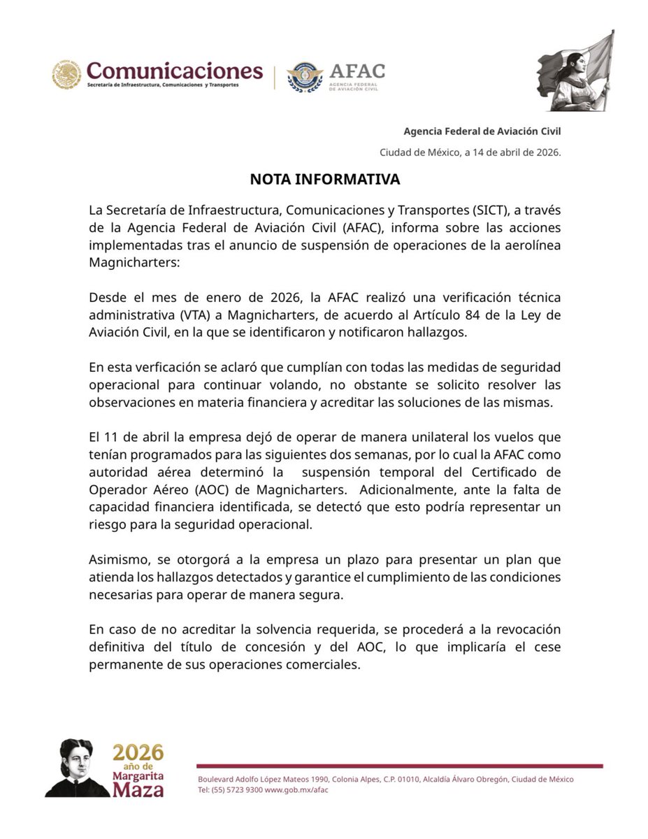 PABLO CASASLIÁS / @MEXICANAVIATION tweet media