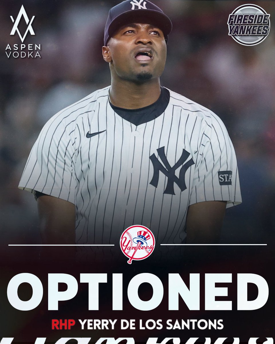 FiresideYankees's tweet image. The Yankees have optioned Yerry de los Santos back to AAA Scranton.

#Yankees