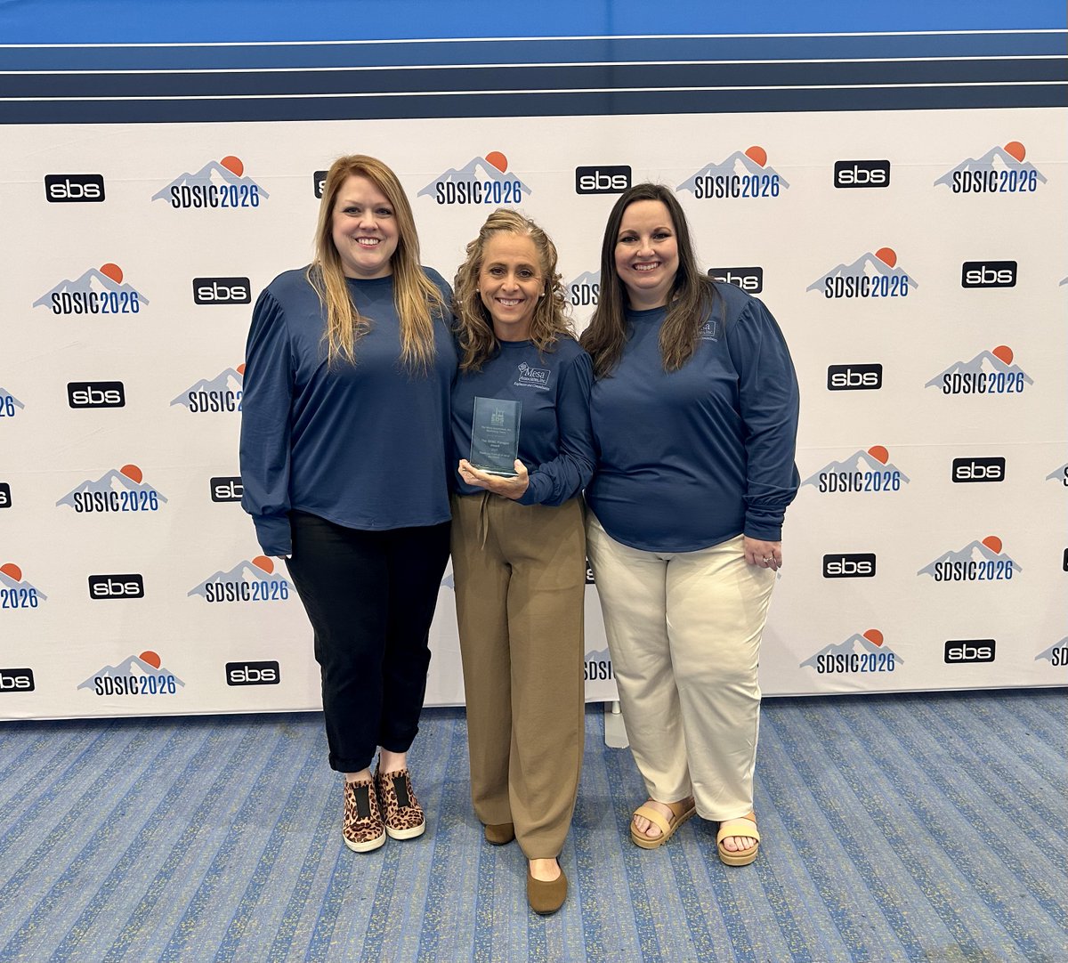 mesaassociates's tweet photo. The Mesa Marketing Team was honored to receive the Paragon Award at the 2026 SDSIC Conference - recognizing their efforts in hosting the 2025 SDSIC Conference. 

#MesaAssociates #SDSIC2026 #BuiltOnValues https://t.co/TzzTJWR1nw