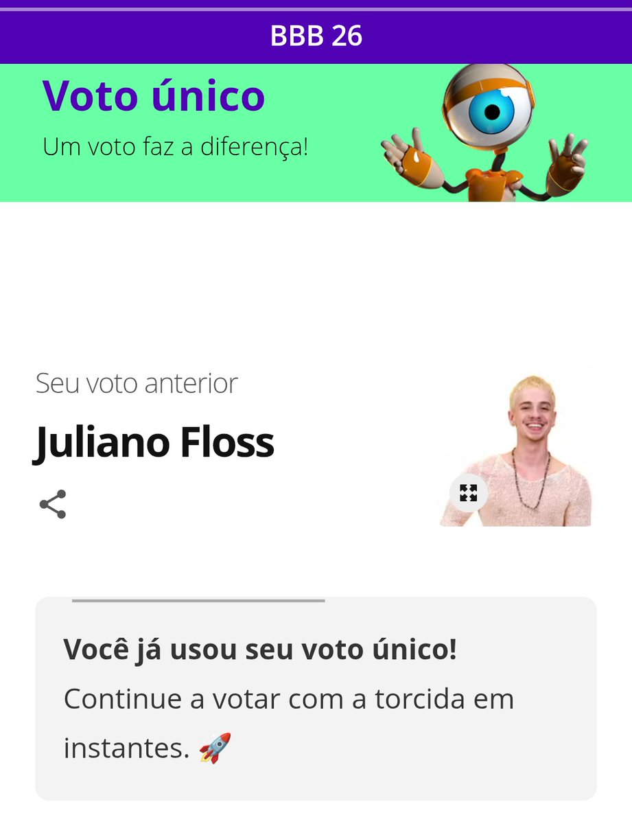 Fora bafudo. Já deu Planta!  #BBB26