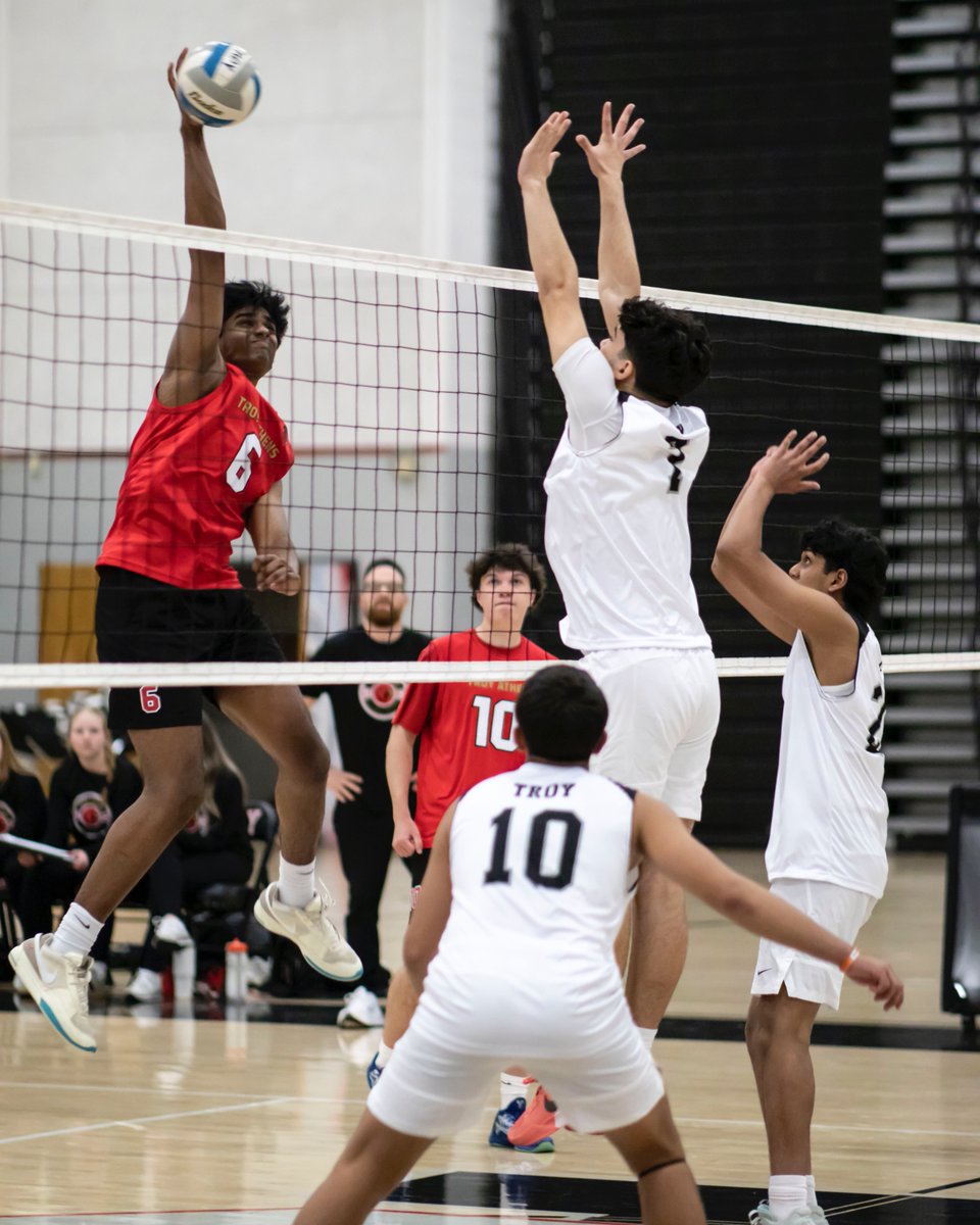 troyschools's tweet photo. Boys Volleyball is storming the court at Athens and Troy High this spring season. We're excited to see students take advantage of this new opportunity along with all of our athletic offerings!

📸 by Meera Iyer, a @TSDGuild Student Producer. https://t.co/w5VFNC47yw