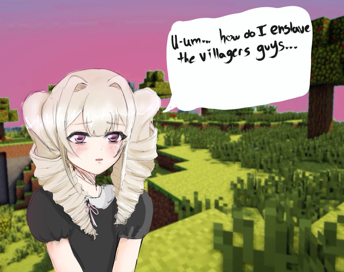 AliceValenne's tweet photo. Accurate representation of how Minecraft with Alice goes. #valennelines https://t.co/PT3firwyKm