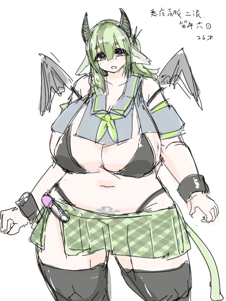 #太めオリキャラを無言で上げる 