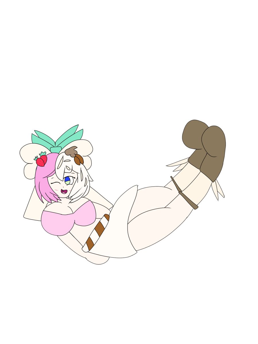 3th4nz1l4ns's tweet photo. Dessert's on Mia Tonight!
Birthday gift artwork for @HoverMouse, featuring her main oc, Mia, #bubbled as the #birthday #cake for tonight (made a new outfit for her!)
(also here’s the transparent png for colors, if you wanna draw her)
#bubbleencasement #bubble #cute #adorable https://t.co/pOOszf0zlp