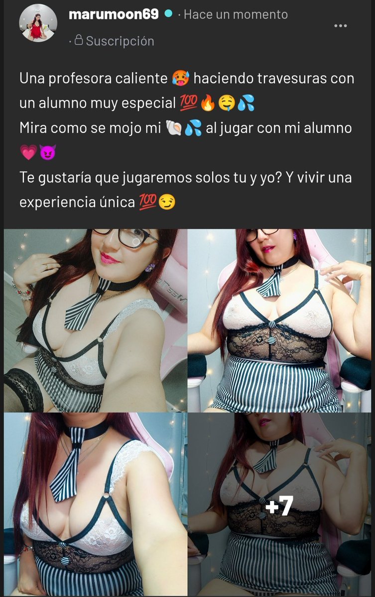 Amor ven a ver mi actualización de Arsmate 🐚🐚💦💦
arsmate.com/marumoon69
Disfruta como me mojan mis chicos 🥵🥵💦💦💦
Suscripción mensual y por tres meses en descuento 💯