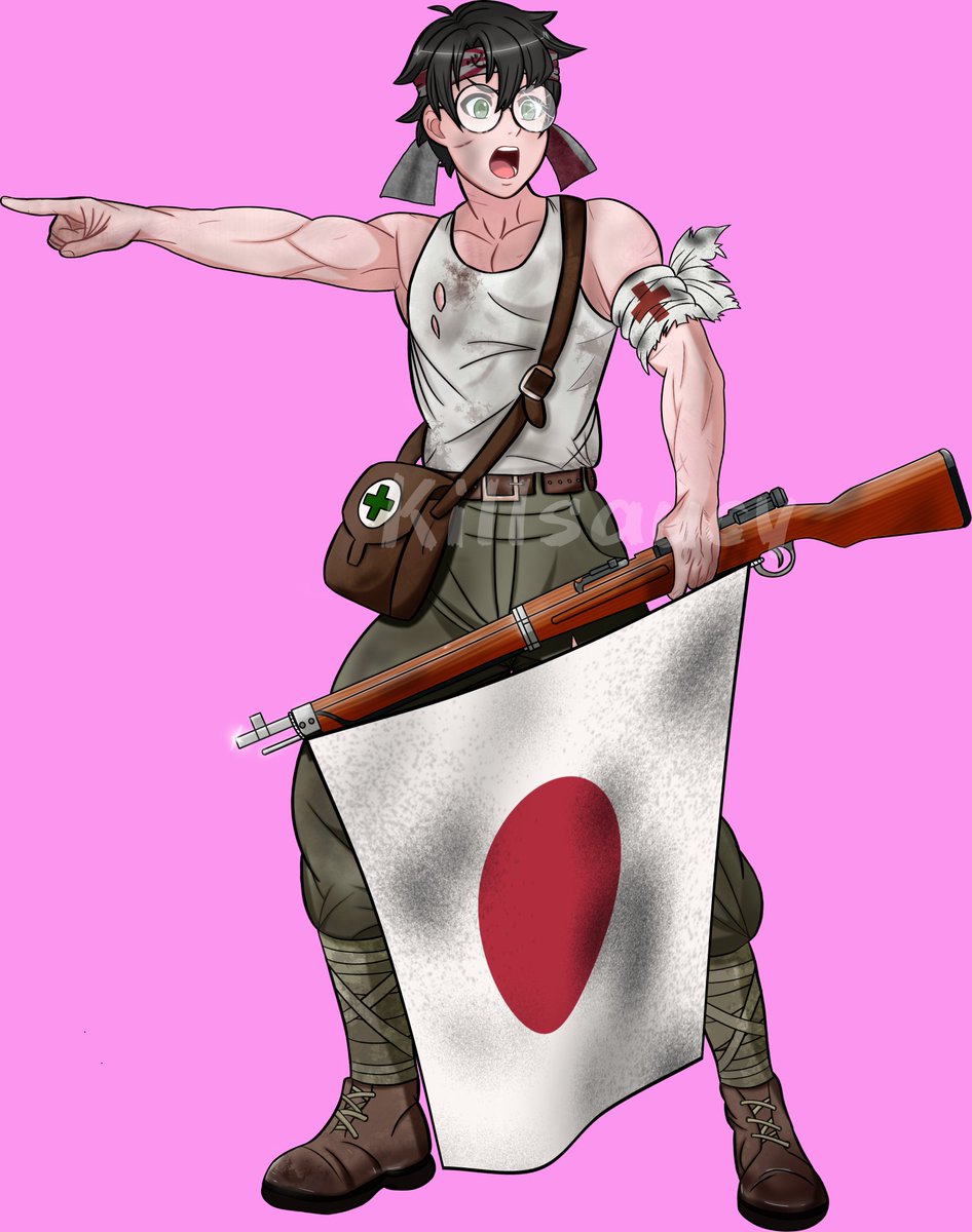 Killsaucy's tweet image. Hanzo Aishi if he wasn't a traitor
#fanart #redesign #yanderesimulator #japan #imperialjapan #ww2 #senpai