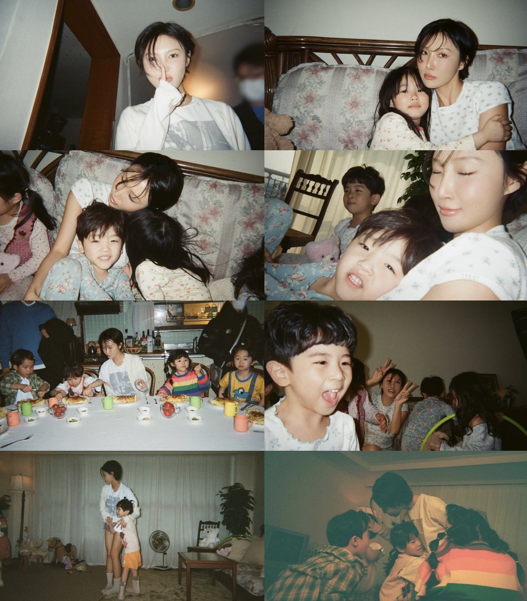 the kids got disposable cameras while on set, and these are the pictures they took 🥹💗