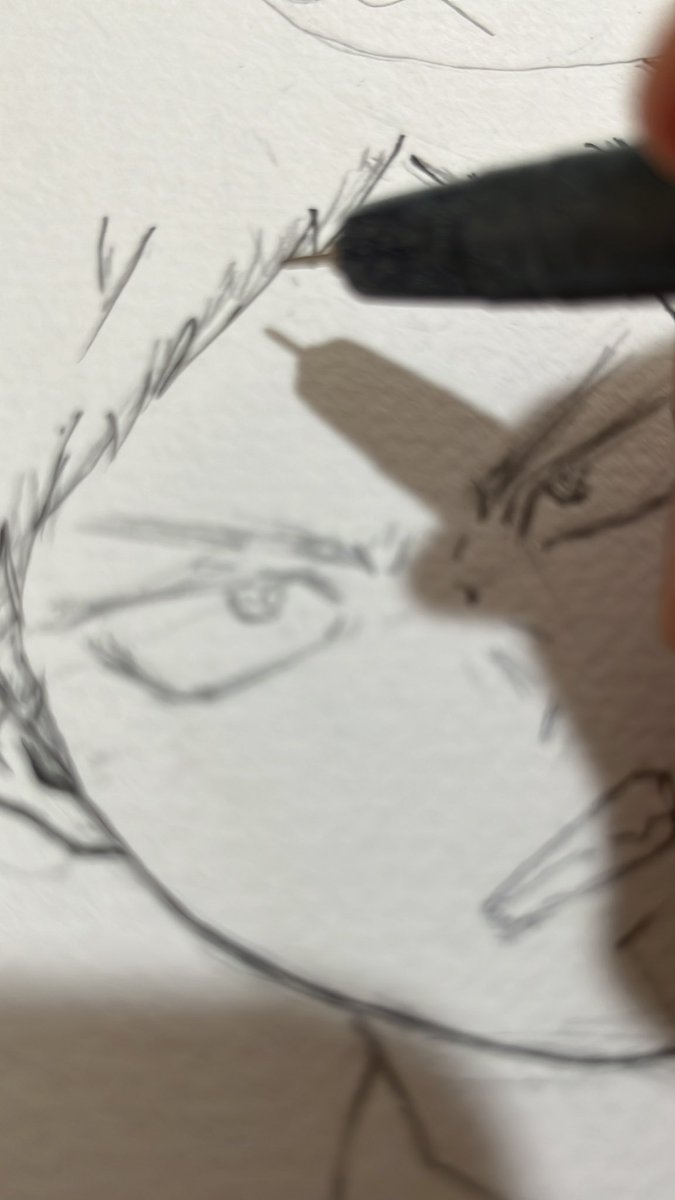 バースデーイラスト作成中🎂親友の推しを七三にしている　ねぇ、かつき…そんな怒んないで…