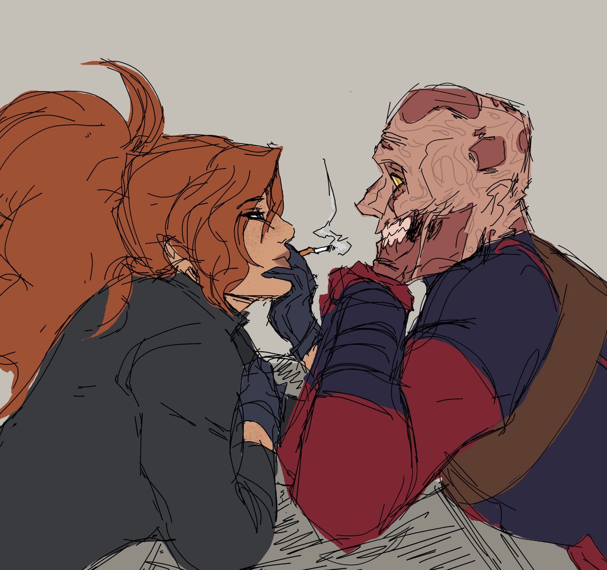 24ozlatte's tweet photo. technically old but shh #deadpool #elsabloodstone https://t.co/dc0qY2beRg