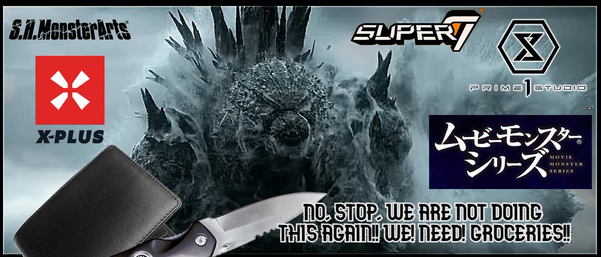 GormaruIsland's tweet image. *Wallet*: "NO! You promised that you would STOP the madness! Every single time a new Godzilla movie comes out I swear!" #Godzilla #collector #life 😅