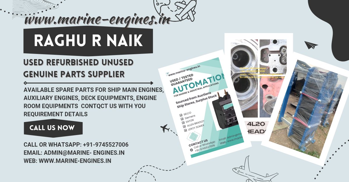 Naik_Marine's tweet image. marine-engines.in 

#marine #engines #spares #supplier #business
