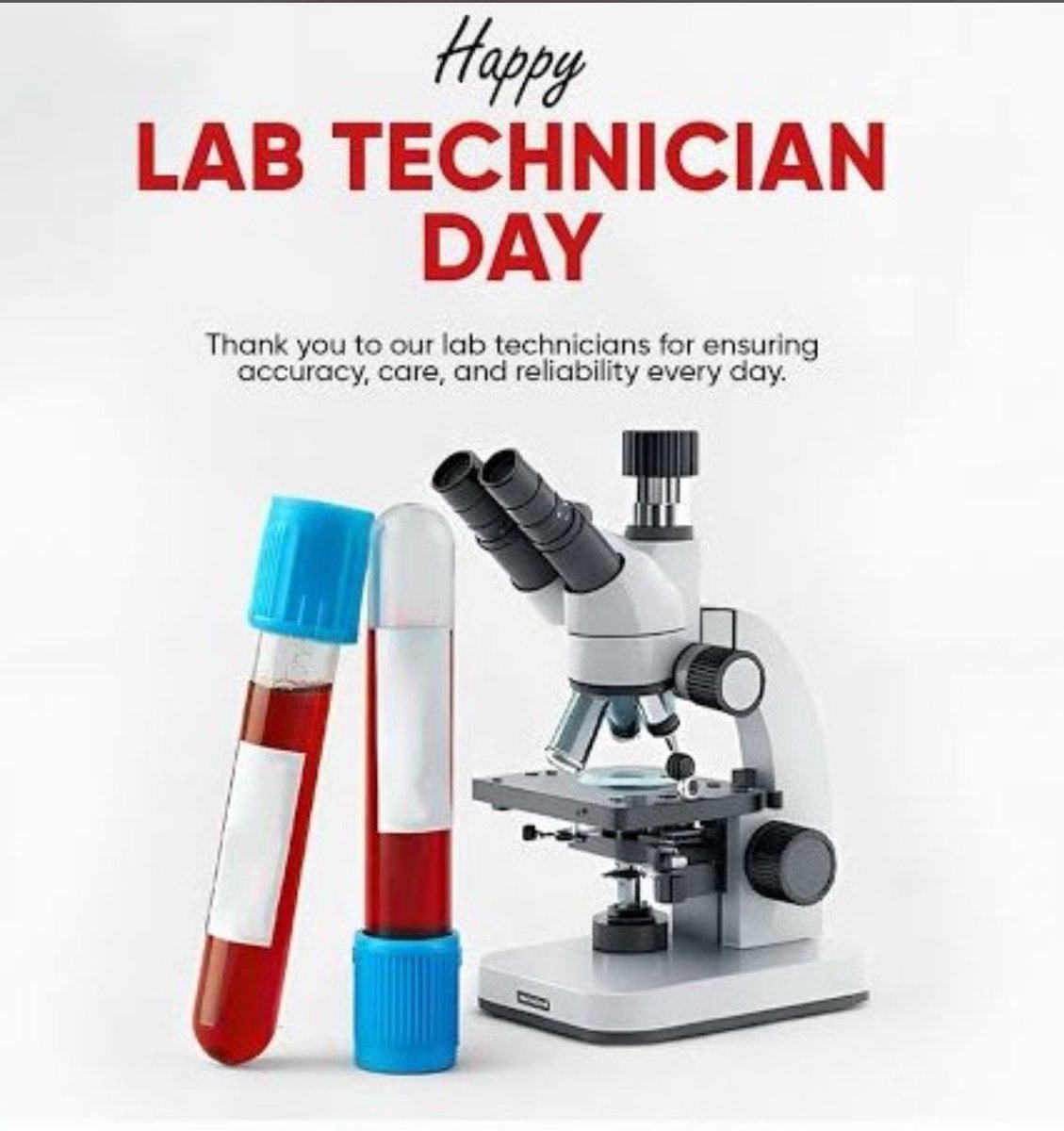 विश्व लैब टेक्नीशियन दिवस की सभी साथियों को हार्दिक शुभकामनाएं !!💐

#15april #labtechnicianday 🔬🩸