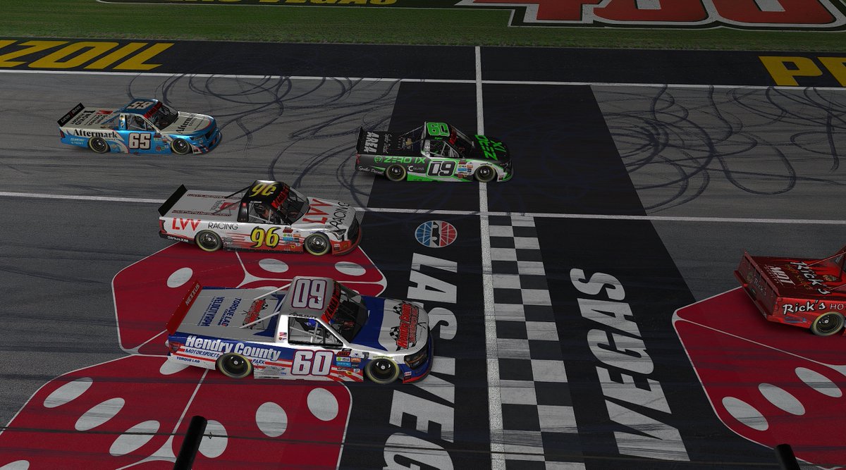 Didn't think I was gonna have a shot to win with the late yellow but after 2 OT restarts I though it was finally gonna happen. End of the day my first top 5 and top 10 as a team owner in this league. Hopefully there's more opportunities in the future.