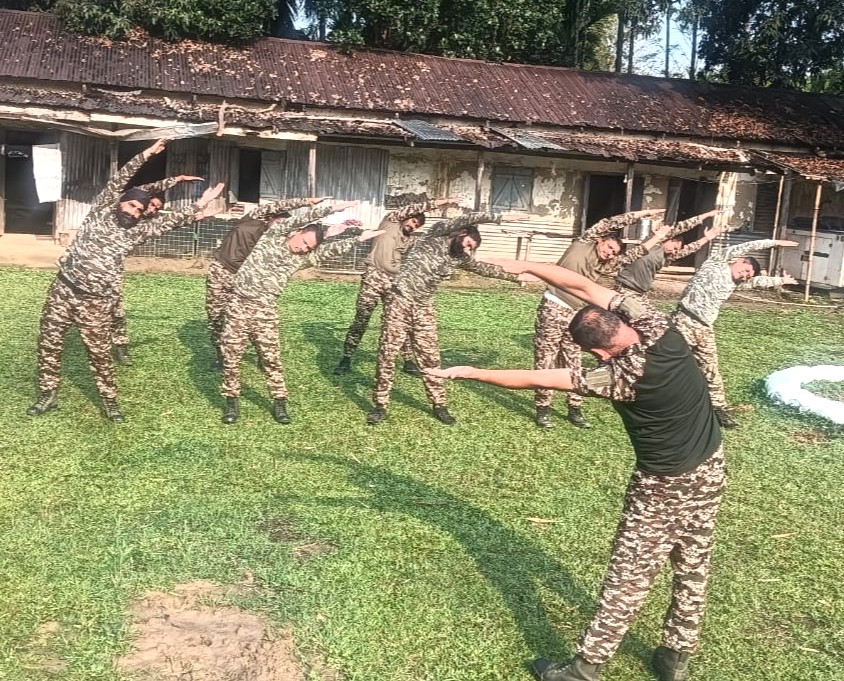 Morning starts strong! 💪 Jawans of 20 Bn CRPF at Jiribam, Manipur engage in daily exercise &amp; yoga to stay fit, focused &amp; mission-ready for the day ahead. #FitnessFirst #CRPF #FitForce #Manipur"