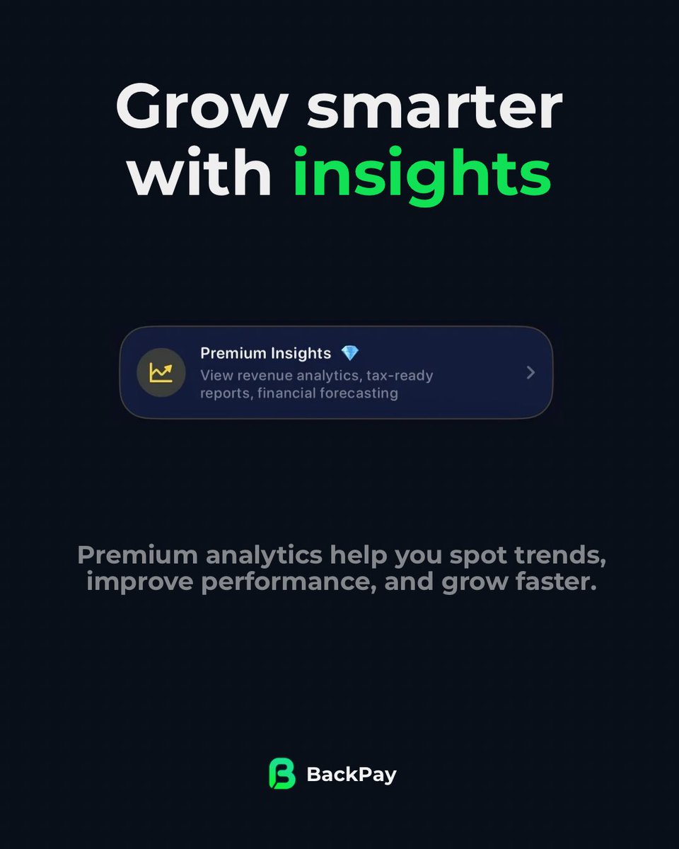 BackPayApp's tweet image. Built for more than payments. ⚖️.

From active deals to income reports, everything in one place.

Join early access ↓
backpayapp.com

#BackPay #Freelance #Startup #SmallBusiness #Entrepreneur