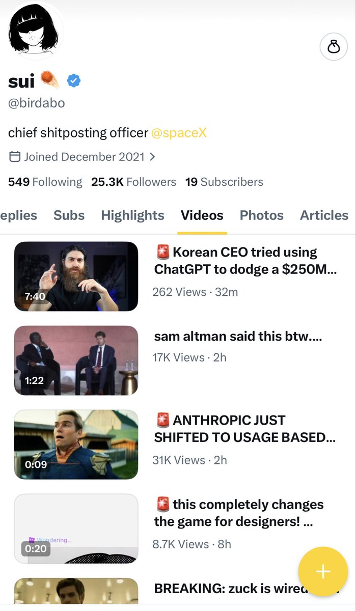 birdabo's tweet image. UPDATE: 𝕏 just fully revamped the videos section to work better for video creators. 

- smoother uploads, smarter discovery, and algo that finally rewards quality contents over low effort posts.