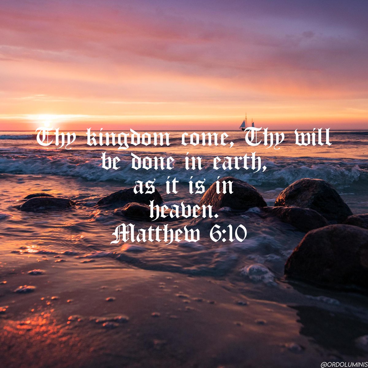OrdoLuminis's tweet image. "Thy kingdom come, Thy will be done in earth, as it is in heaven." — Matthew 6:10 KJV

#Jesus #God #Bible