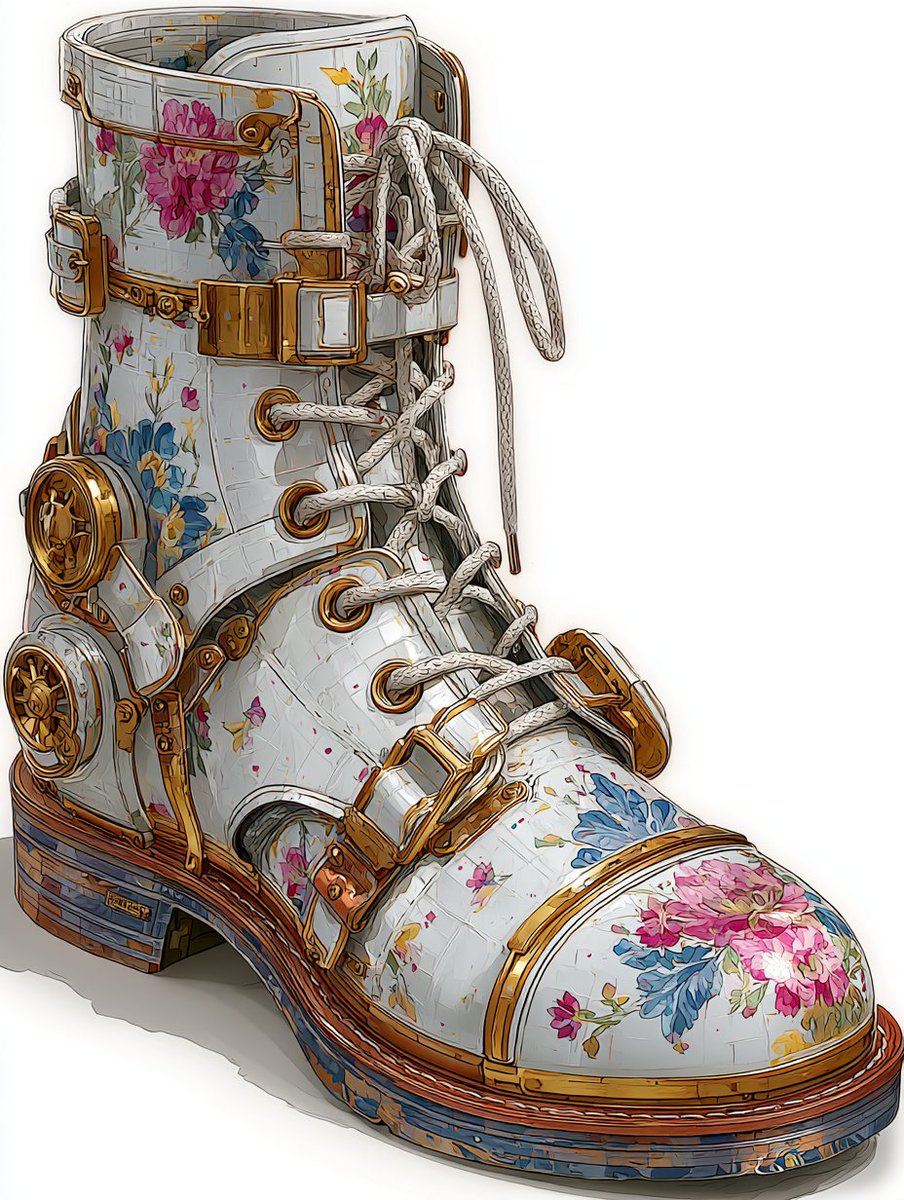phokuinc's tweet photo. Doc Martens if Marie Antoinette ran the factory. Neo Baroque Urban Steam Punk! #steampunk #NeoBaroque https://t.co/dSQyUVw9hm