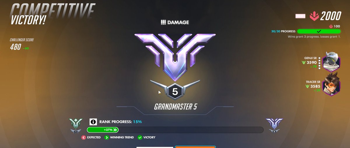 kenopsia_ow's tweet photo. hit gm for the first time 🥹 no freshie + no calibration + main account debuff https://t.co/NfZqvwe1yW
