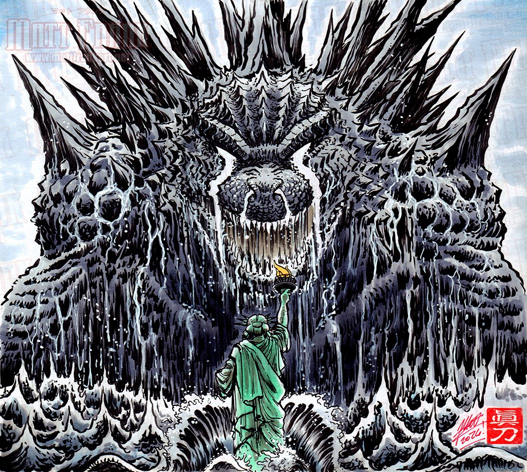 Matt Frank is working on GODZILLA VS TEXAS 3/13! tweet media
