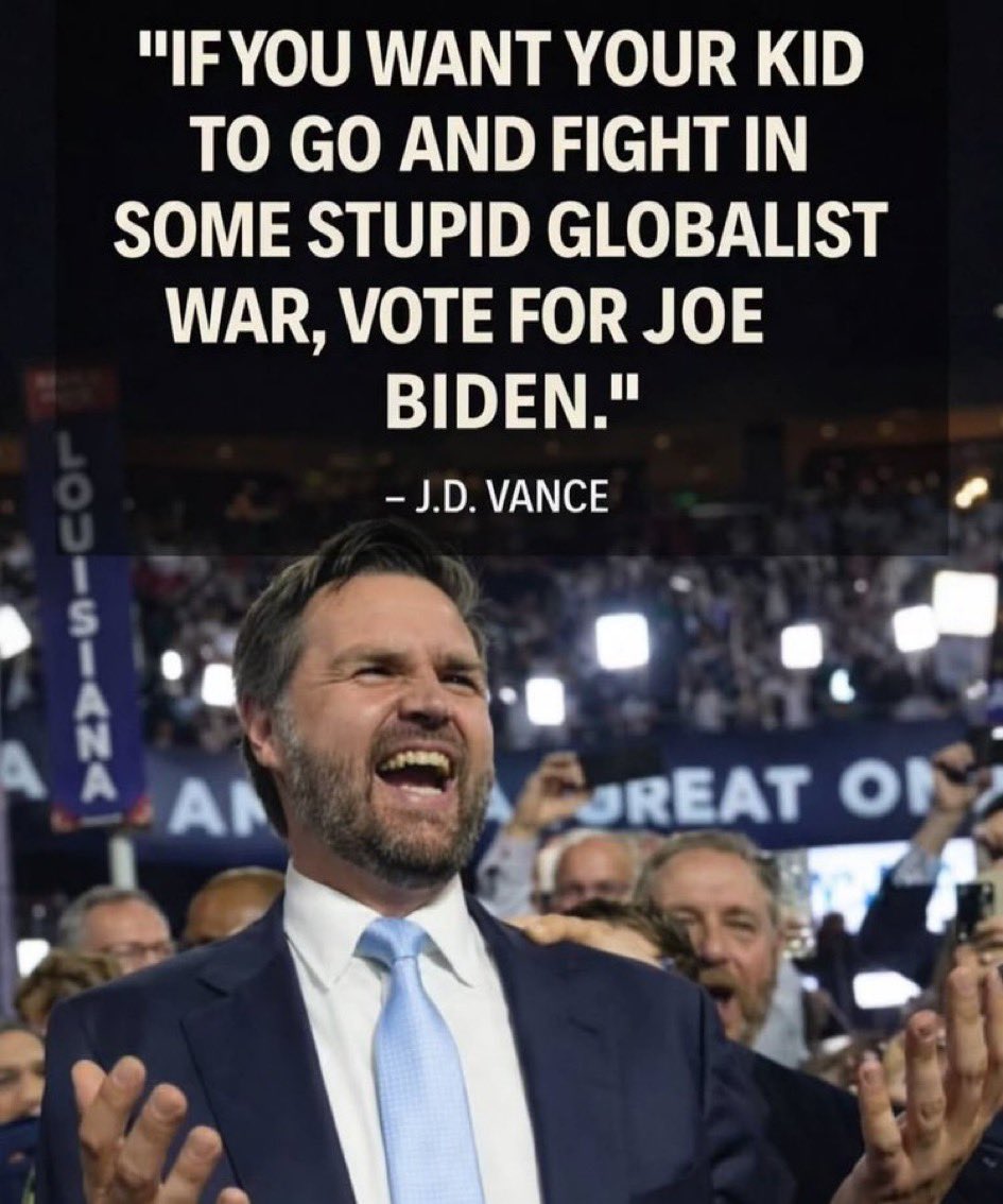 GilesBid91902's tweet photo. @FurkanGozukara Never forget, this traitorous fraud completely flipped his values & political views bc BILLIONAIRE PETER THIEL PAID HIM A LOT OF MONEY TO BE A TRAITOR #JDVanceisaPedoLover #RemoveTrumpAdminNOW https://t.co/lUwAV6L5tT