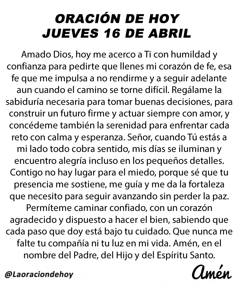 Oración De Hoy tweet media
