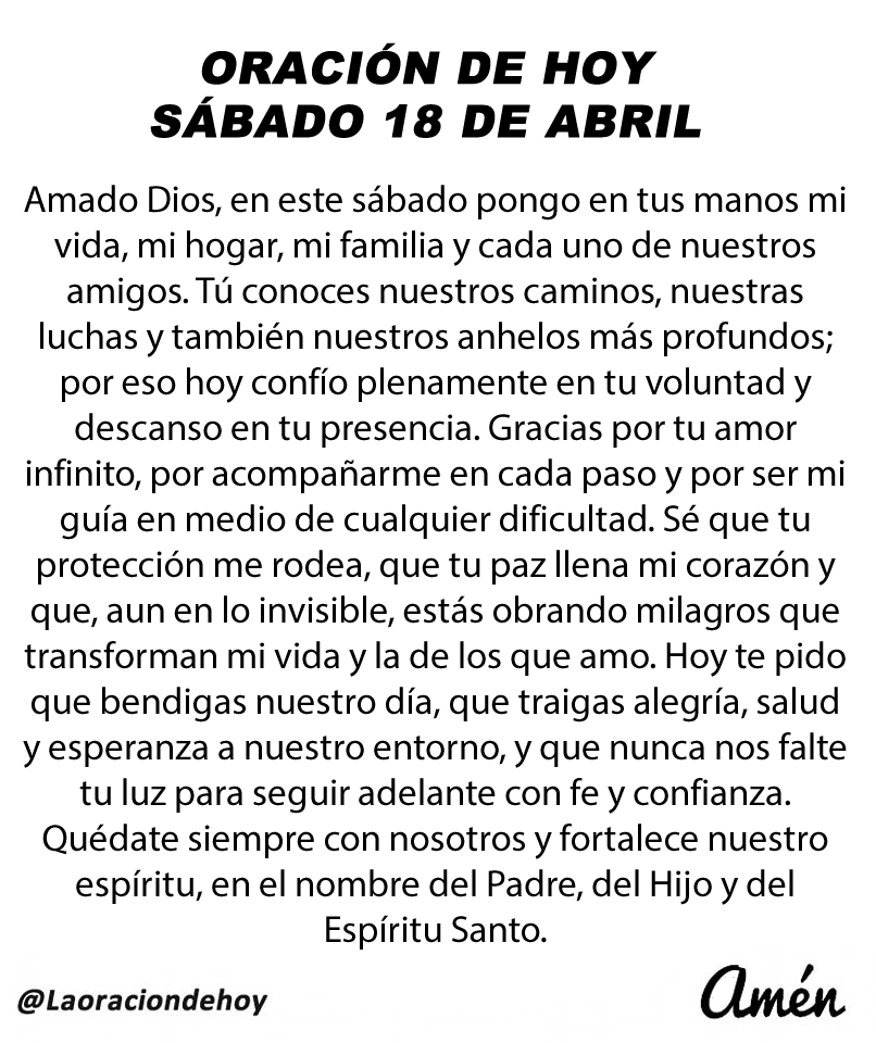 Oración De Hoy tweet media