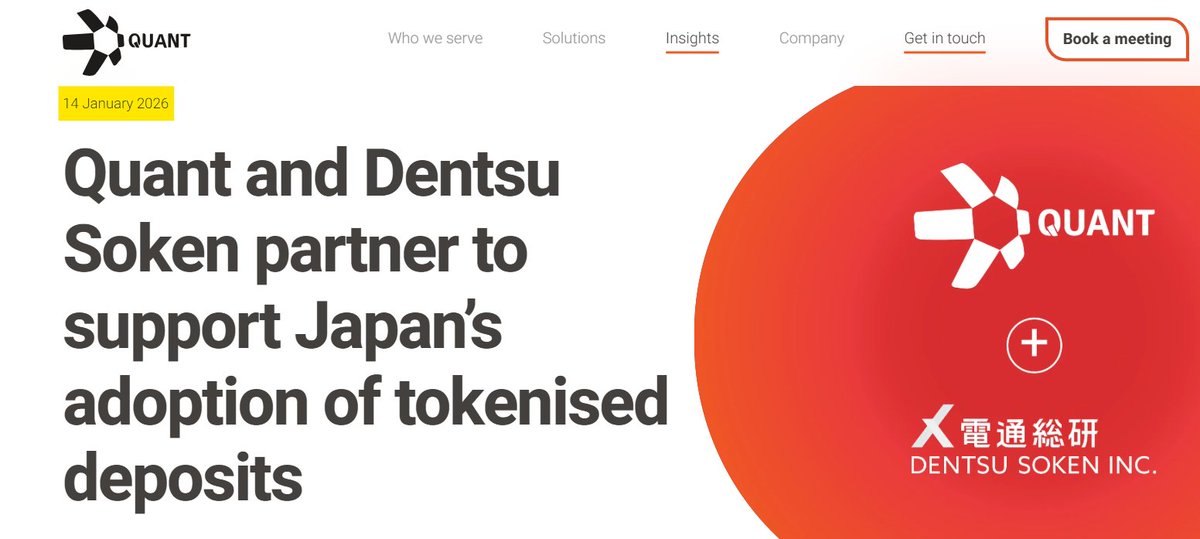 Very Big Deal
First👉Dentsu=Origins 1906, currently a public Tokyo HQ Co,, 62k+ employees,  907 subsidiaries &amp; 92 affiliated companies. (Monster)
Dentsu Soken=UK Think Tank
Mission: Japan🇯🇵 Tokenised Deposits, Stablecoins &amp; Modernize Programmable Interbank Settlement Infra.