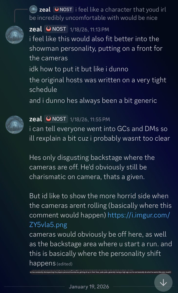 Miish_280's tweet photo. I WAS FUCKING RIGHT. HE WAS GOING FOR THE CORRUPT SHOW BUSINESS TROPE, THIS IS SO OVERDONE! FUCK YOU ZEAL
Some of these stuff are cool, the other half is just. no https://t.co/3e4PRQOmdB
