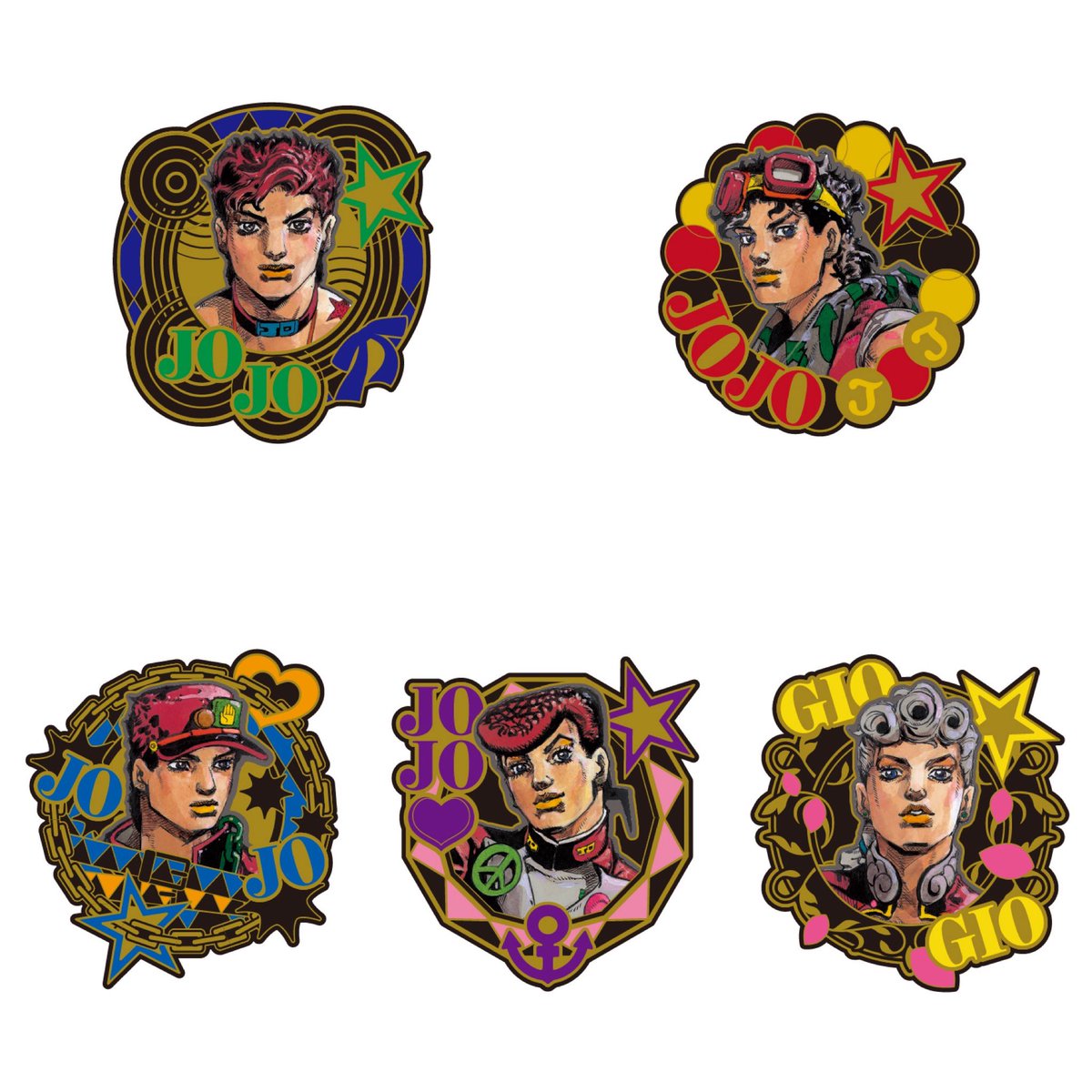 THE☆JOJO WORLD 荒木飛呂彦描き下ろしイラスト ピンバッジ 1,200円