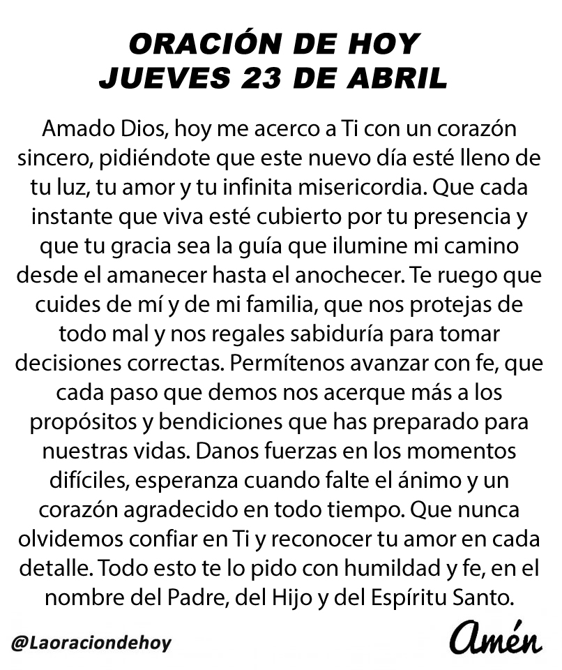 Oración De Hoy tweet media