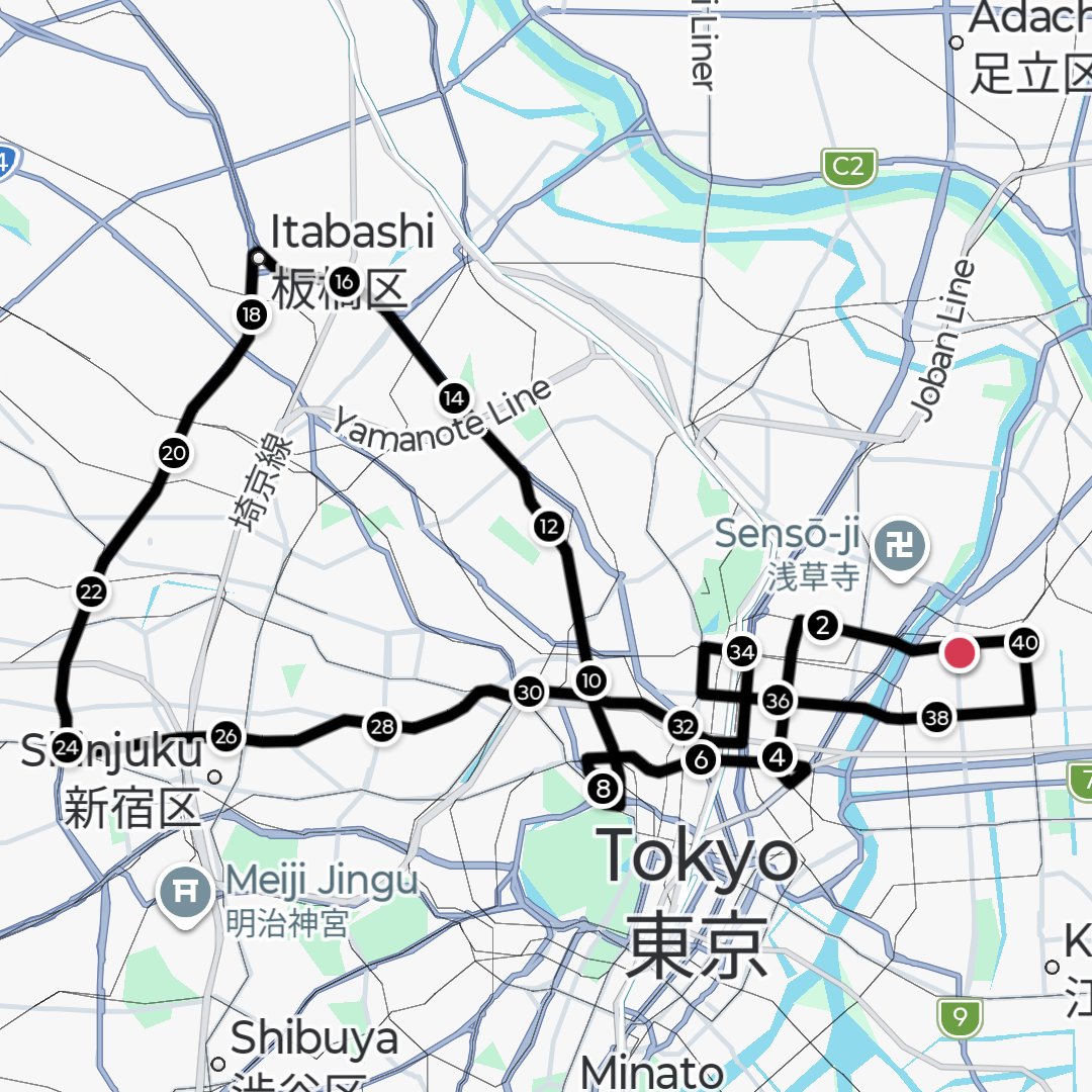 JunichiKashima's tweet image. April 15, 2026, Roadbike Riding, 40.94 km, 2:36:25
#roadbike #bicycle #cyclist #tokyo #sumida