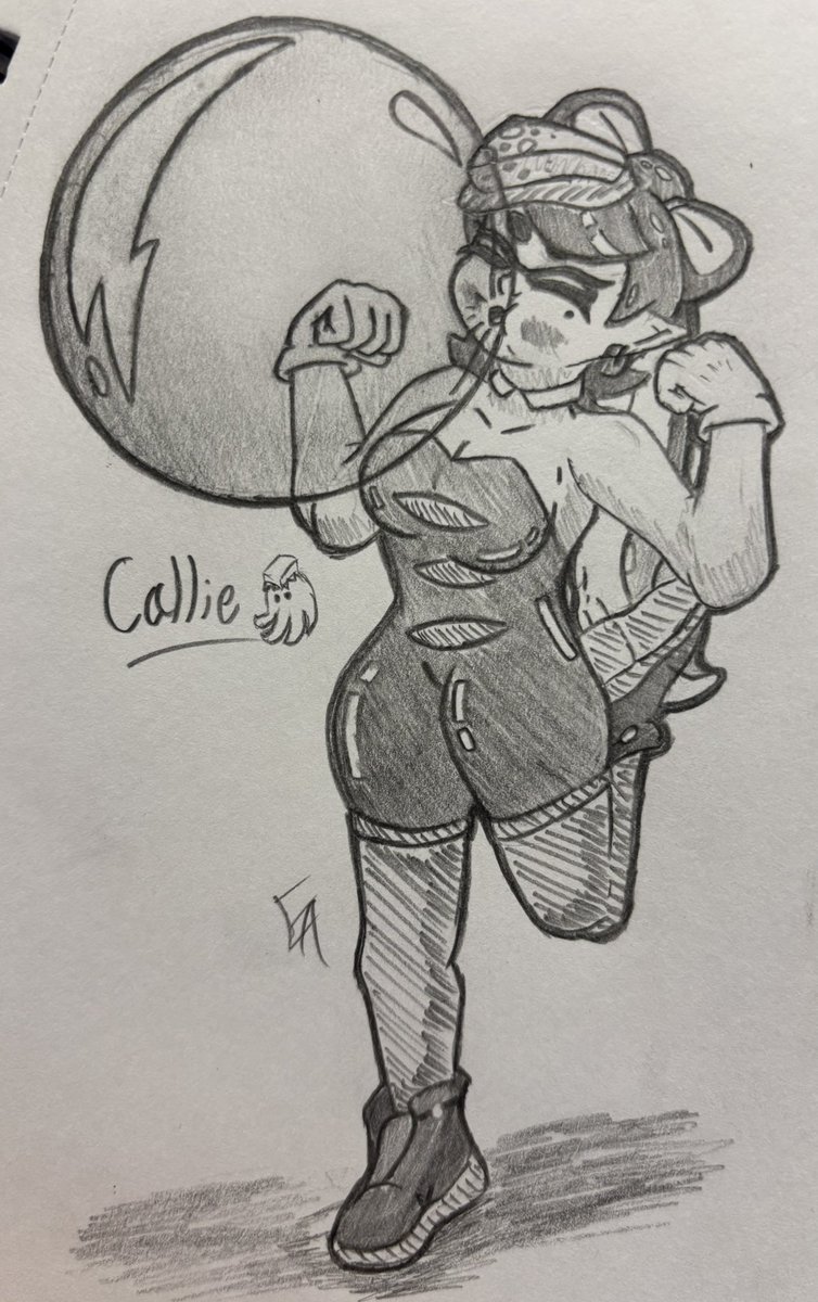 EvilAsh2001's tweet image. I drew the silly one-
#art #sketchart #splatoon #gum #bubblegum