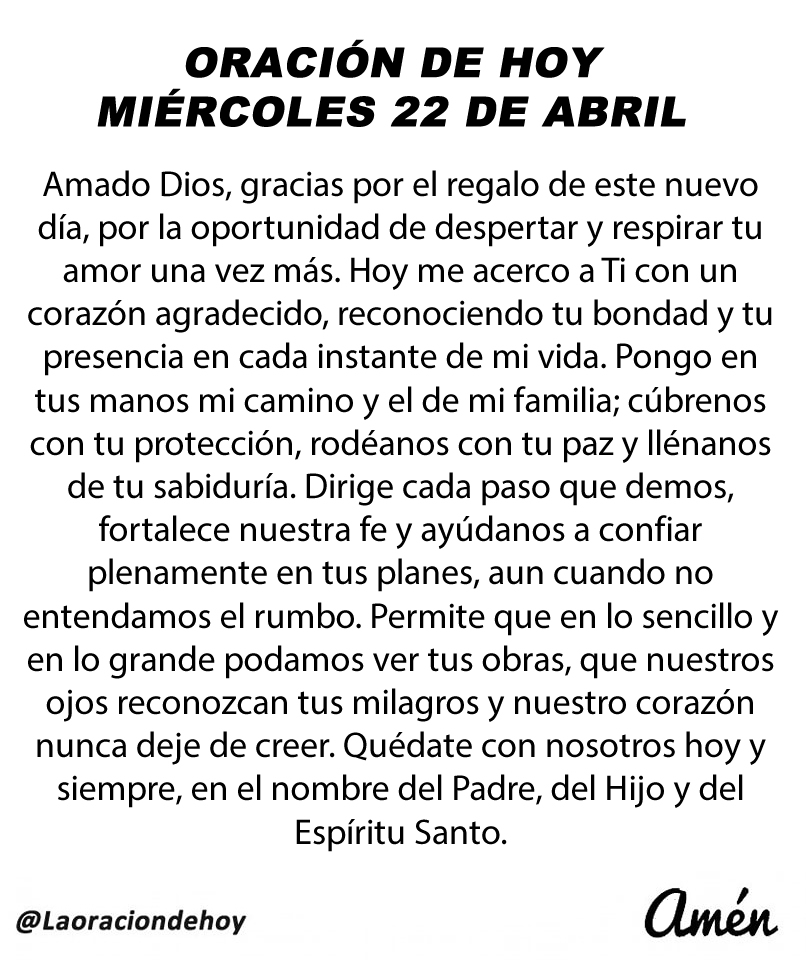 Oración De Hoy tweet media