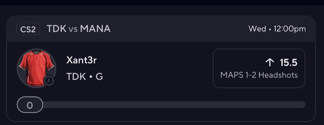1timeesports's tweet image. POTD: Xant3r O 15.5 hs 

Stats look beautiful easy 2-0 for TDK
Should cash kills and headshots pretty comfortably 🫡

#GAMBLINGX #GamblingTwitter #PrizePicks