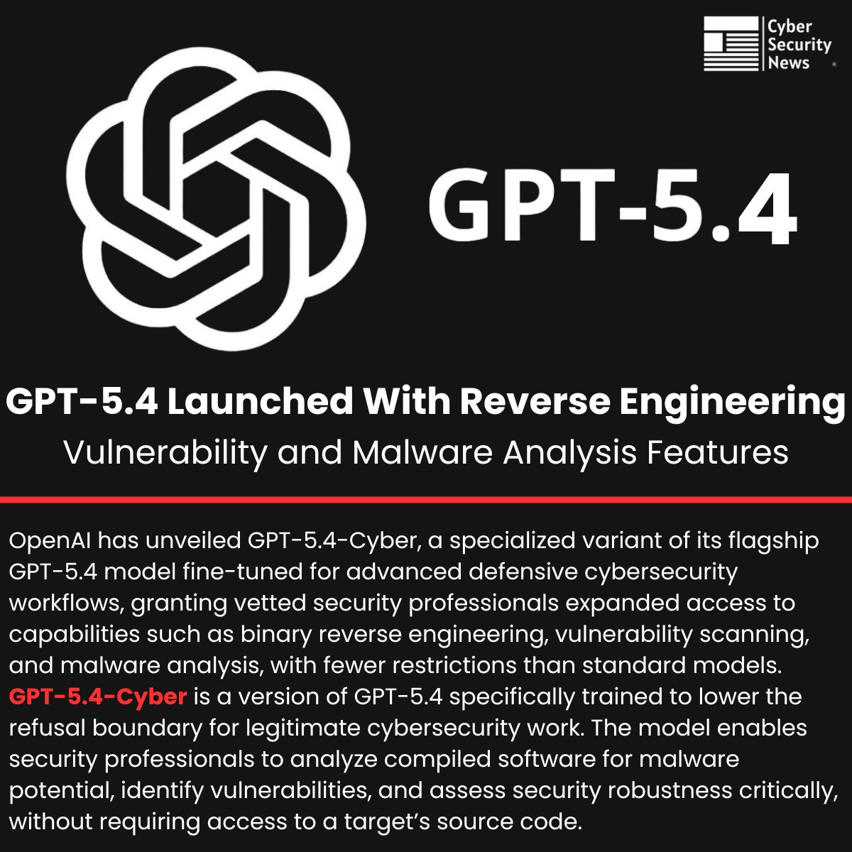 🛡️ OpenAI Launches GPT-5.4 with Reverse Engineering