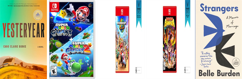 SpfldMassLib's tweet photo. This week the Springfield City Library has 379 new books and three new movies.  New items include Yesteryear, Super Mario Galaxy + Super Mario Galaxy 2, Hope Rises, Mario Kart World, Donkey Kong Bananza, Big Girl Blitz, Strangers, and Into the Blue. https://t.co/WHkW7A2Uso https://t.co/eYOtnOwfbL