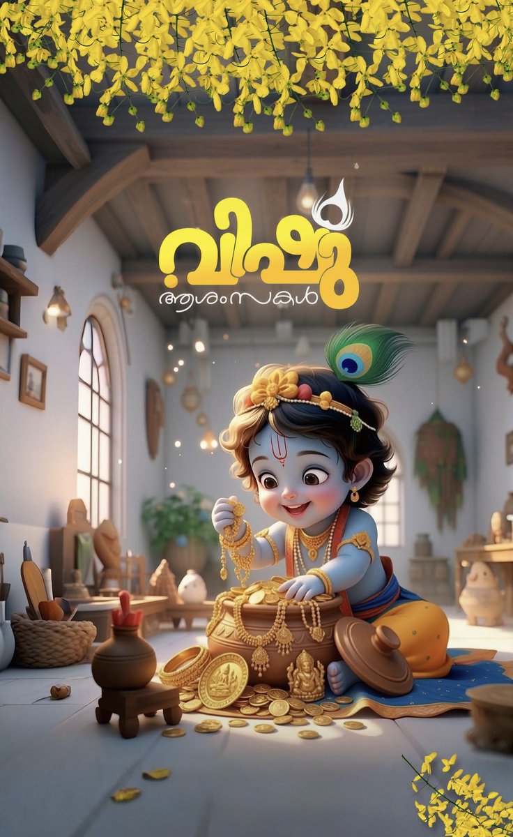 നന്മയും ഐശ്വര്യവും സന്തോഷവും സമ്പൽസമൃദ്ധിയും നിറഞ്ഞതാവട്ടെ ഈ വിഷുക്കാലം.
ഹൃദയം നിറഞ്ഞ വിഷു ആശംസകൾ😇