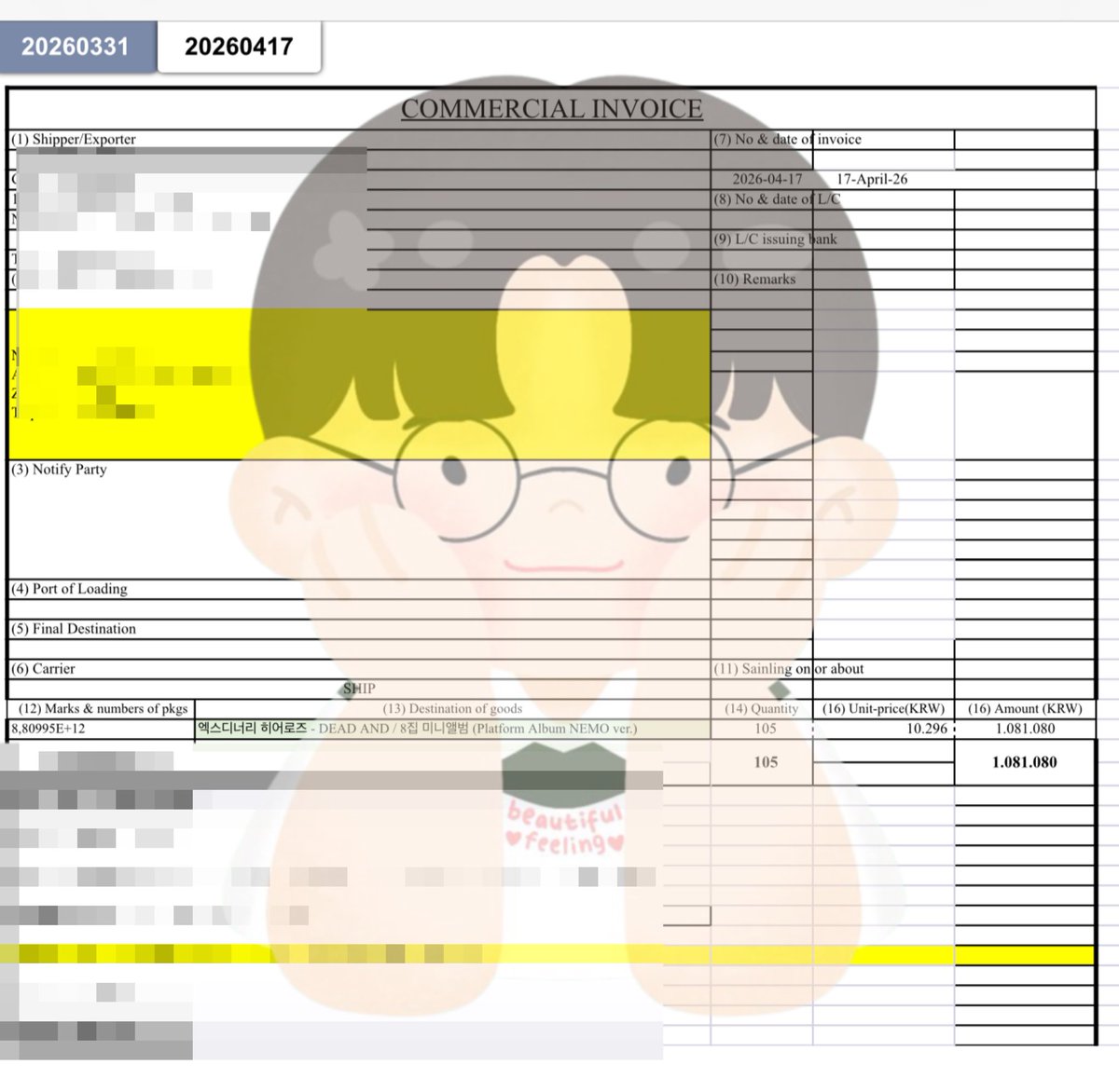 bfeeling_'s tweet photo. Hi Bfams 👋 

ALL orderan PO Xdinary Heroes 8th Mini Album <DEAD AND> done order per hari ini dengan total 366 Albums 🔥 

Status barang PO all orders bisa dicek di masterlist bfeeling ya!
👉 https://t.co/FpDox4i9h5 > sheet 2026 STATUS BARANG (ALL ORDERS)

Thankyou so much for supporting this comeback with us! Semoga perjalanan albumnya lancar ya~ GDM bagi yg tidak join LINE akan segera kami buat, mohon ditunggu 🩷