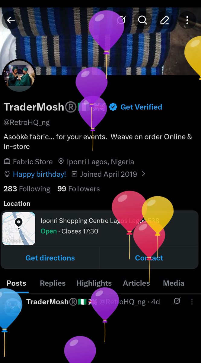 RetroHQ_ng's tweet photo. I got balloons,
Hearty cheers 🥂 to me https://t.co/hdaiE8rMr5