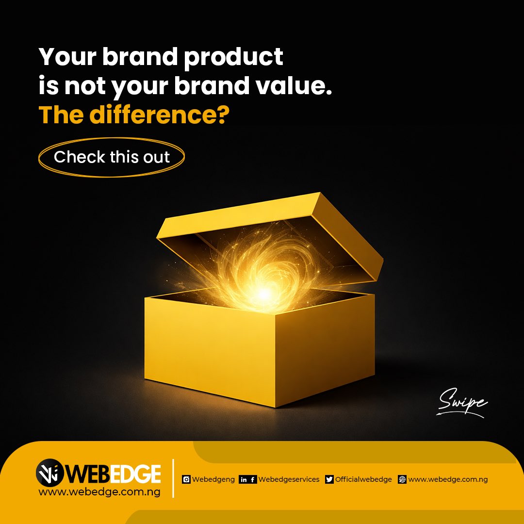 OfficialWebedge's tweet photo. Your brand isn’t just the products you sell, it’s the value people remember you for.
Products can be copied, but trust, experience, and uniqueness are hard to replicate.
Build a brand that lasts beyond the shelf today.
#WebEdge #BrandStrategy #BrandGrowth
Barca Pooja https://t.co/lngCsabvpT