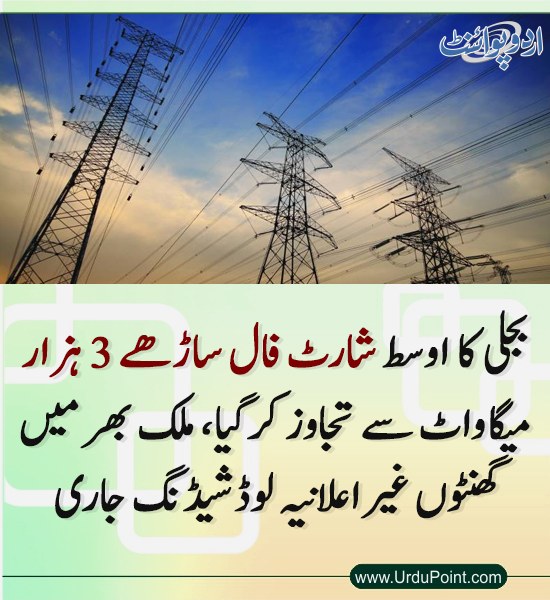 DailyUrduPoint's tweet image. خبر کی مزید تفصیل جانئیے
urdupoint.com/n/4776694

#LoadShedding #PakistanEnergyCrisis #Lahore #ElectricityShortfall
