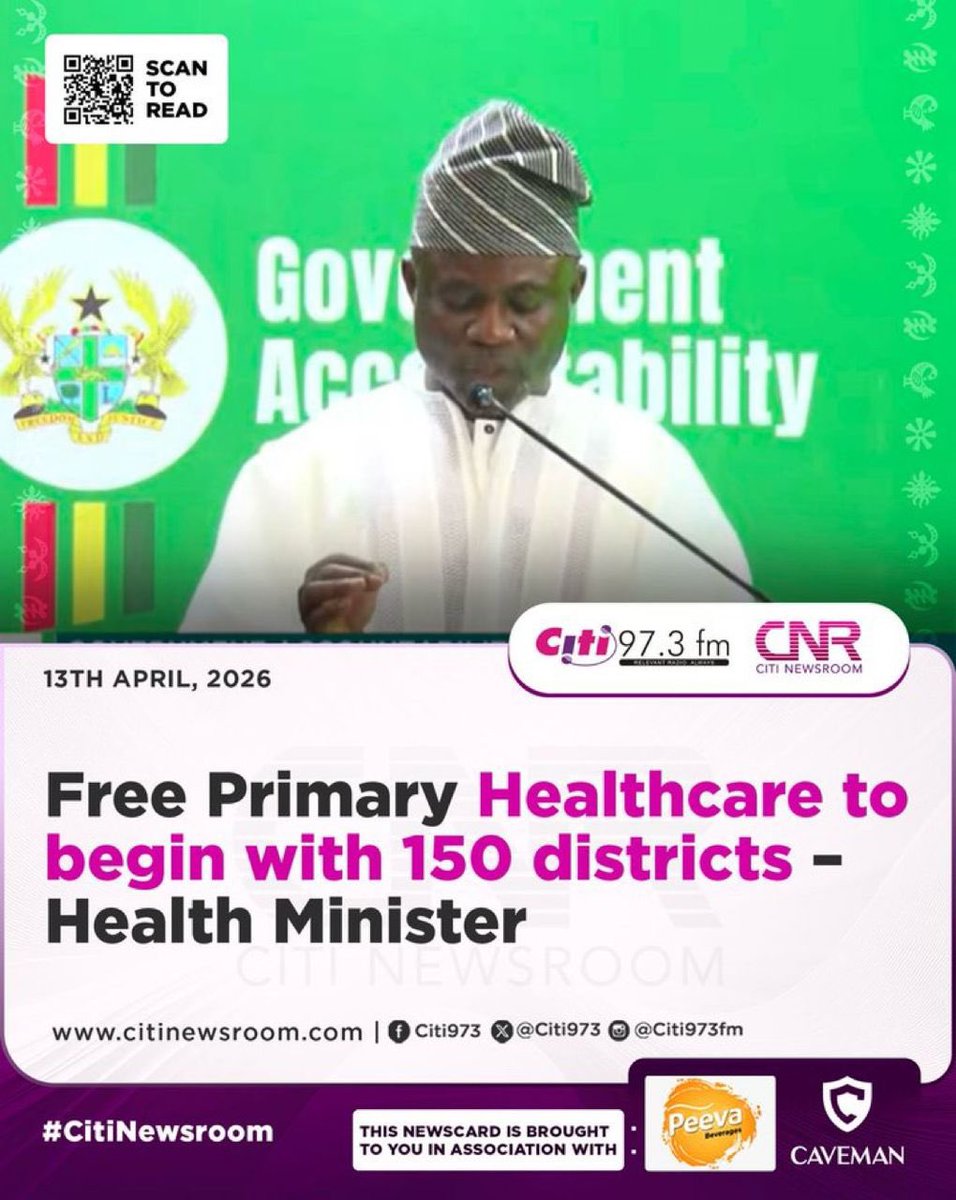 The__Agenda's tweet image. The first phase will cover 150 districts across the country.
#FreePrimaryHealthCare