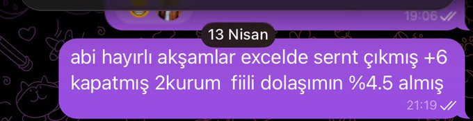 mario_lor_'s tweet photo. Dün excel yakaladı peşine Adnan abinin sistemde muhteşem dedi bizede tuşa basmak kaldı.

bugün takas %25 tavanda alış  yazıldı 😁

 🥰❤️

#sernt https://t.co/B3KzNW11cy