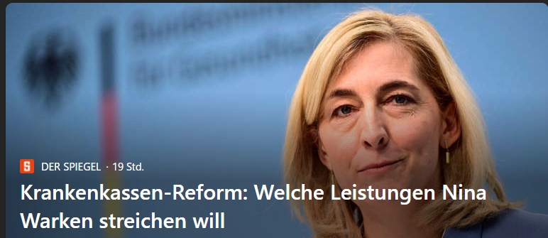 Welche Leistung will Nina Wacken #noch streichen.
Nina, am besten sich selber.
Geld bekommen für nichts sollte in DEutschland abgeschafft werden.