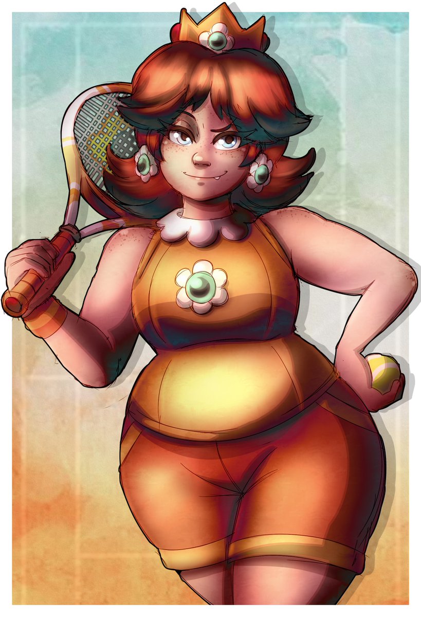 🎾 Hey, want to hit some? 🎾

A lil quick Tennis match with Daisy! Always loved the more chubby Daisy! 🧡🌼