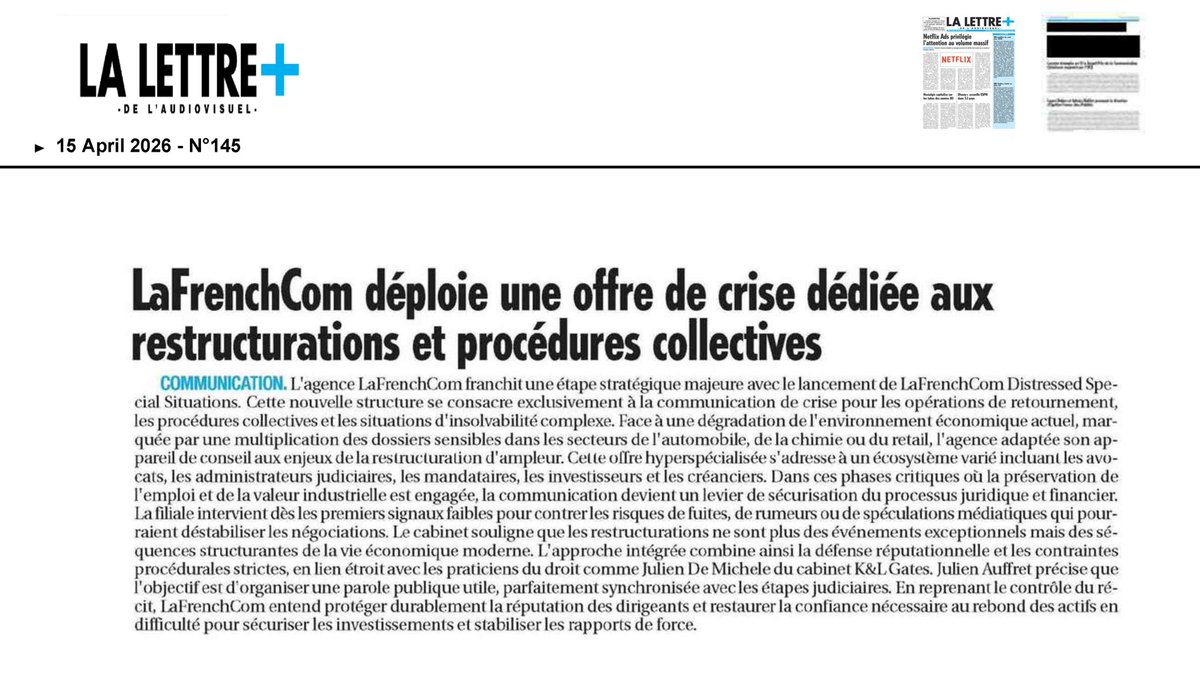 LaFrenchCom - Agence de communication de crise tweet media