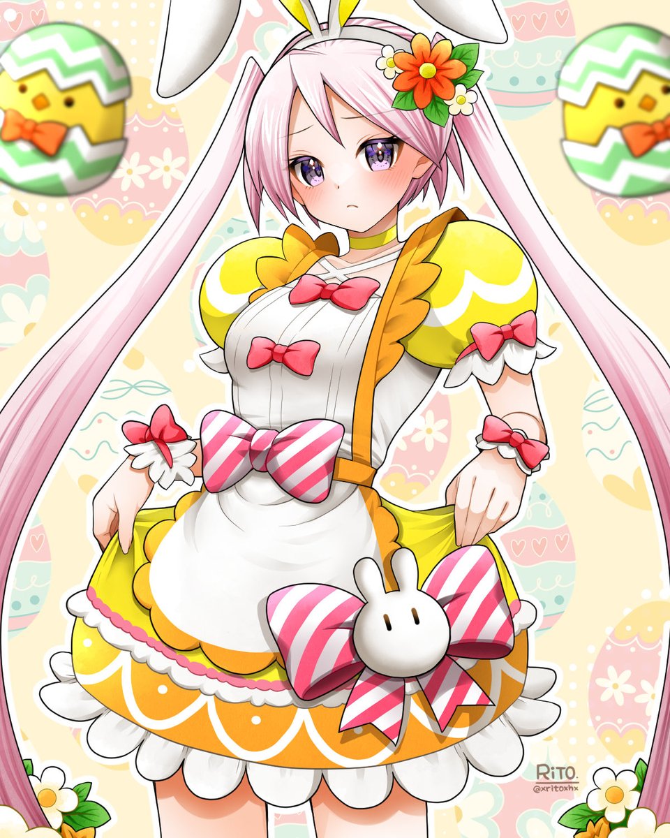 xritoxhx's tweet photo. お迎え記念のスプリングカリファ🐣
フリフリの格好がちょっと恥ずかしい…という設定(勝手に) https://t.co/6B54DBFGBr