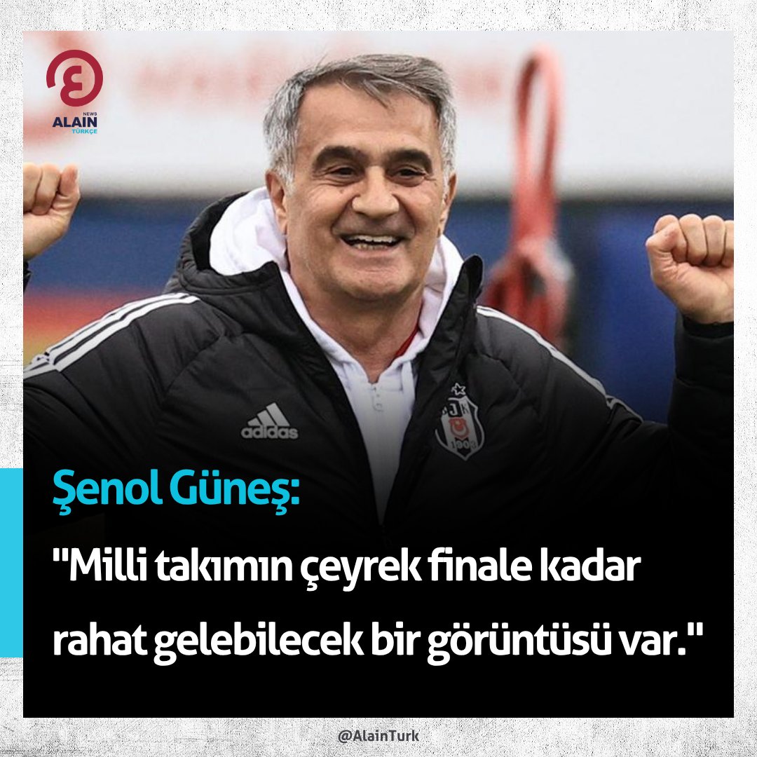 AlainTurk's tweet image. Şenol Güneş: "Milli takımın çeyrek finale kadar rahat gelebilecek bir görüntüsü var."

#ŞenolGüneş #AMilliTakım #MilliTakım #TürkFutbolu #ÇeyrekFinal #Futbol #Türkiye #Dünyayaaçılangözünüz